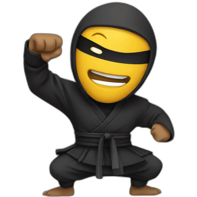 ninja cheering emoji