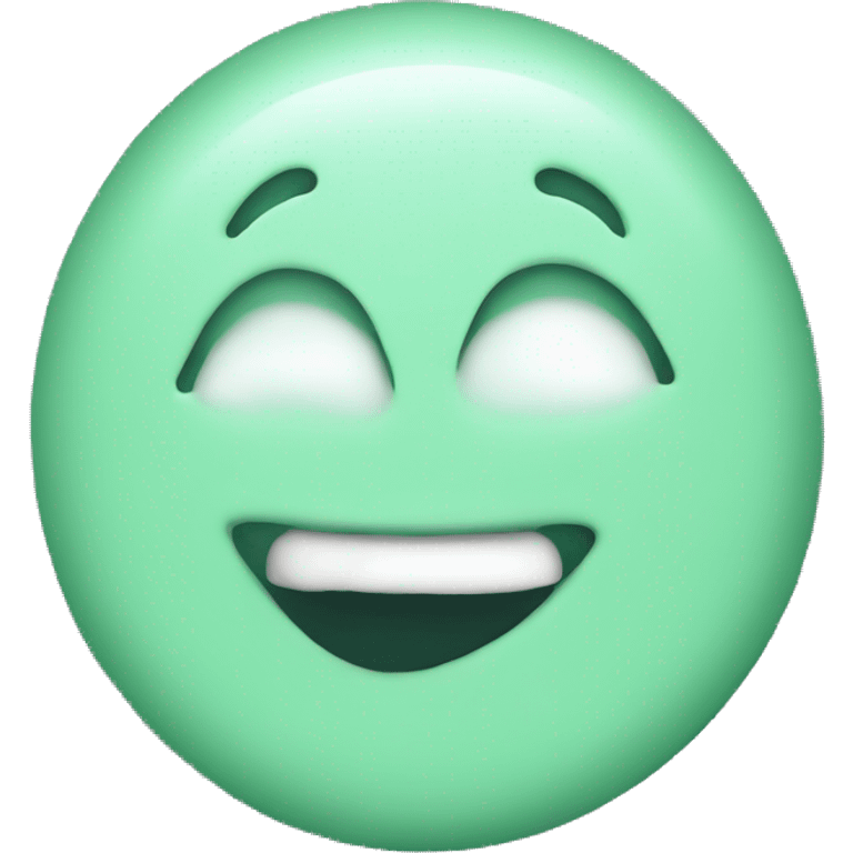 mint flavored chewing gum emoji