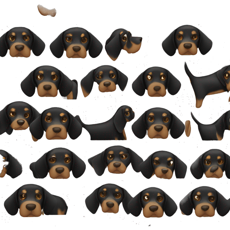 Black and tan coonhound emoji