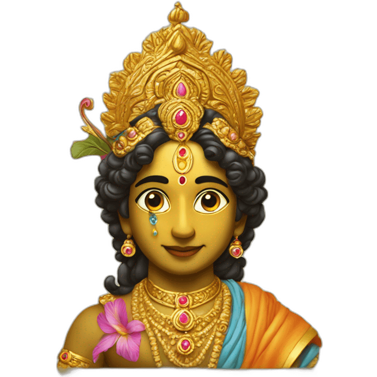 Shree krishna with basuri emoji