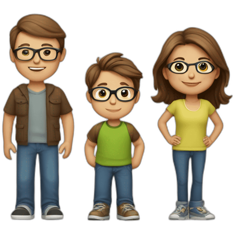 family-of-5-brown-hair-mom,-light-brown-hair-dad-with-glasses,-8-year-old-brown-hair-boy-with-glasses,-5year-old-light-brown-long-hair-boy-with-glasses-1year-old-light-brown-short-hair-boy emoji