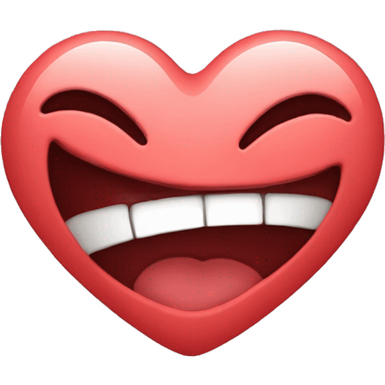 heart and haha emoji