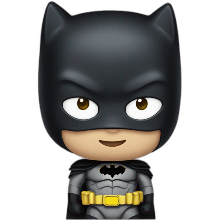 Hello kitty with batman emoji