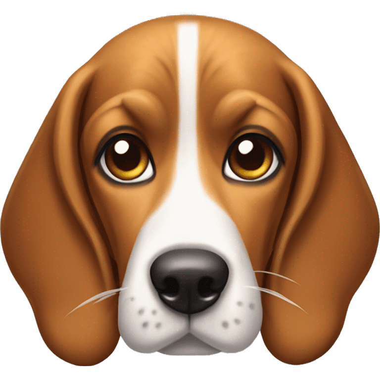 Beagle coonhound with a bow emoji