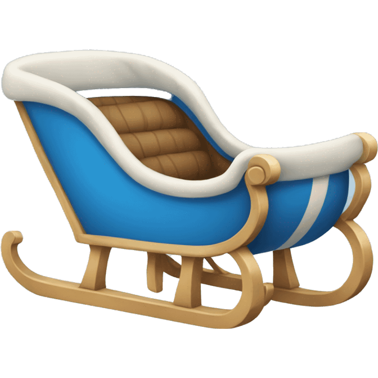 Blue Nordic sleigh emoji