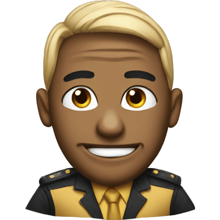 Cobra dressed as a pundit emoji