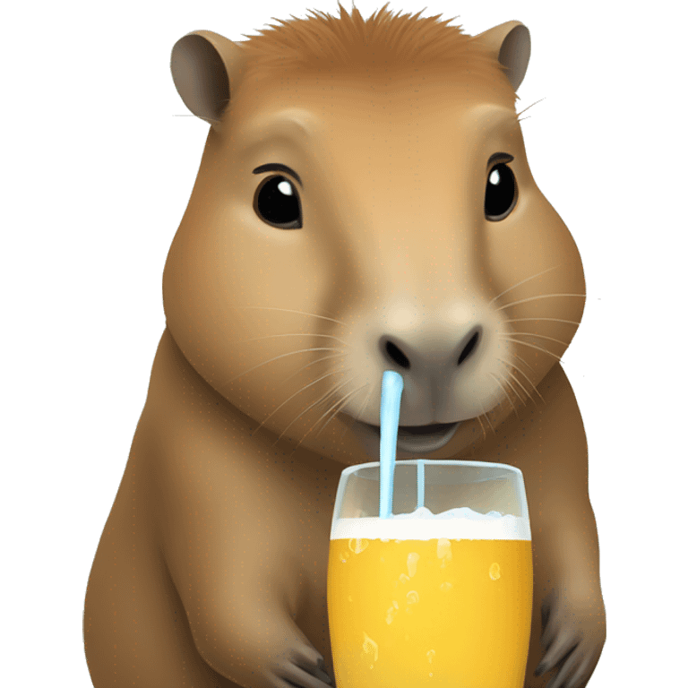 capybara drinking mate argentino emoji