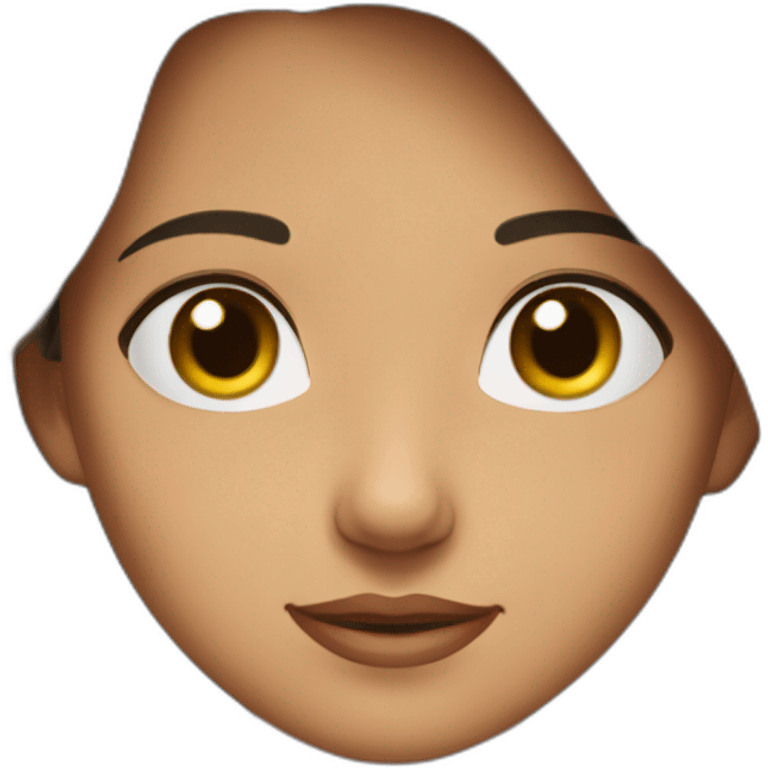 fille brune qui lève les yeux au ciel emoji