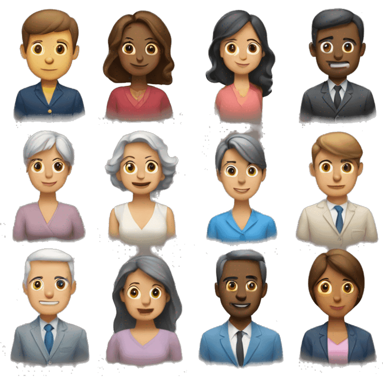 personas, dos mujeres mayores y un hombre emoji