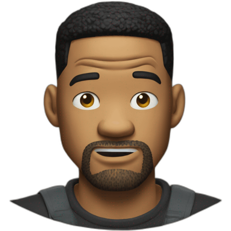 will smith angry behind is newspaper emoji