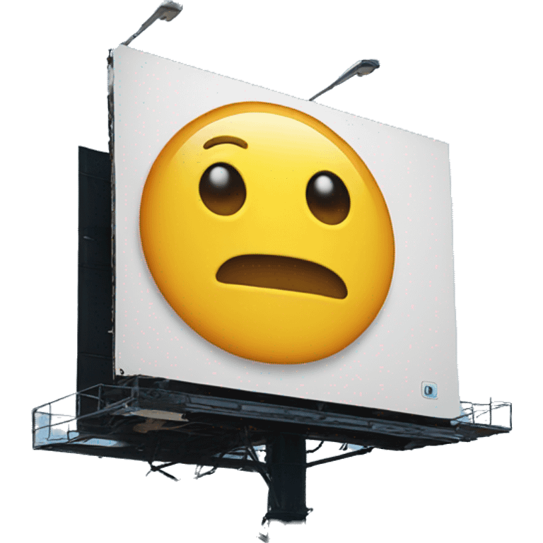 A billboard emoji