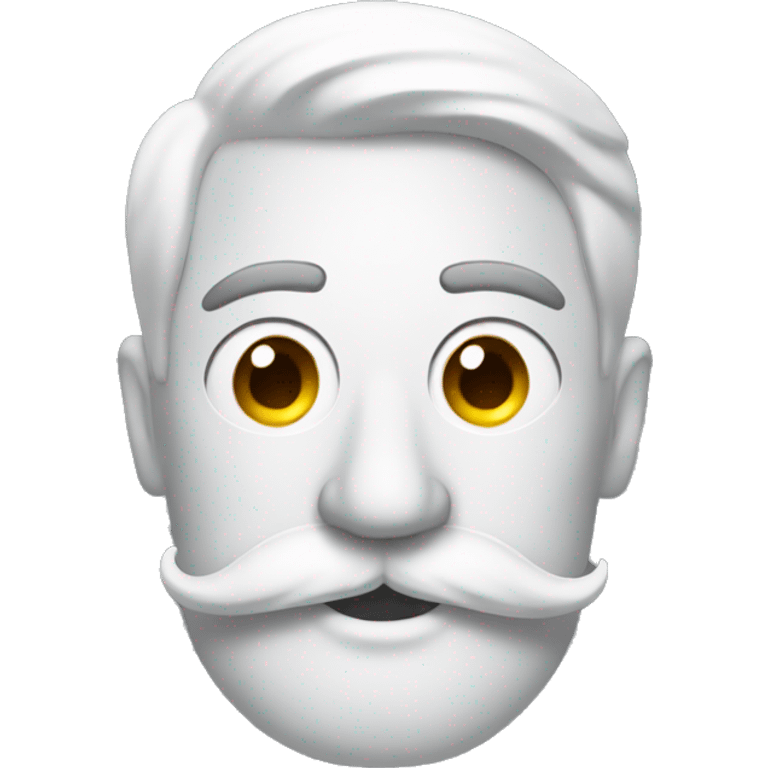 media space emoji  with big moustache  emoji