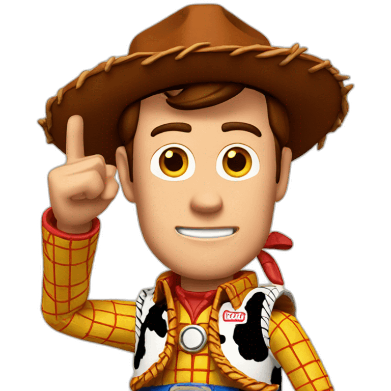 Woody toy story fighting emoji