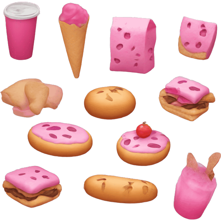 pink food emoji