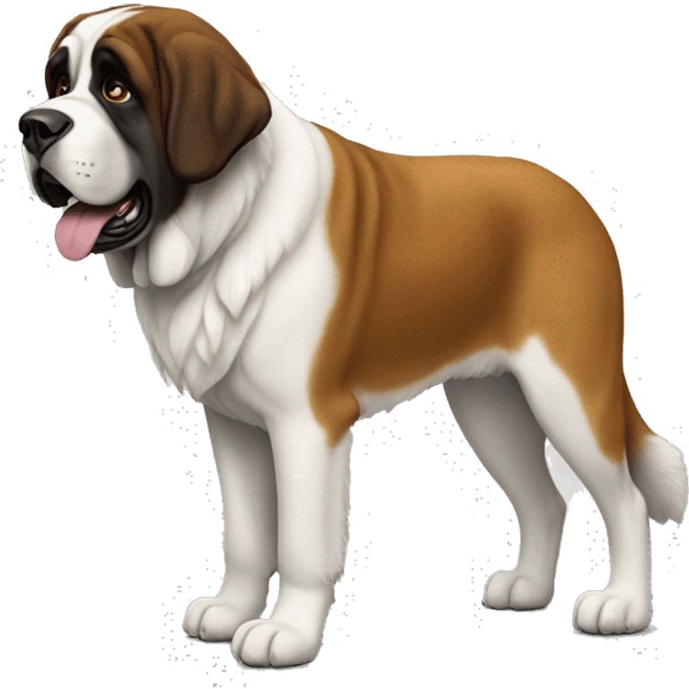 st bernard dog, full body,side view emoji