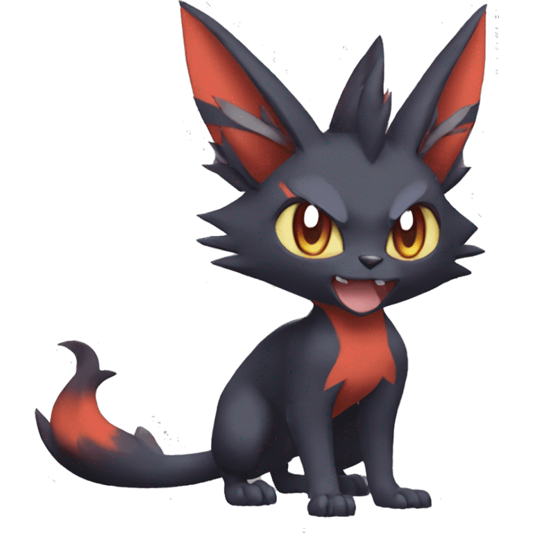 Noivern-Litten-Zorua-Torracat-Fakemon-hybrid full body emoji