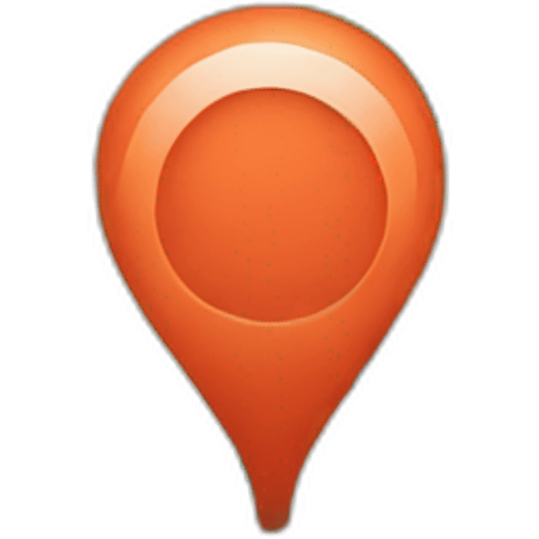 simple pin on the map emoji