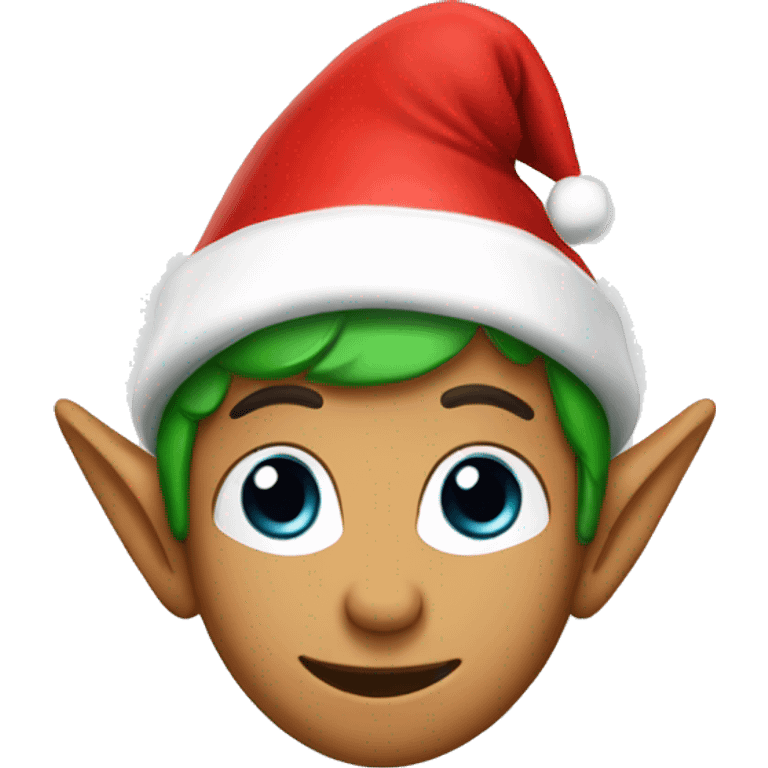 elf with santa hat  emoji