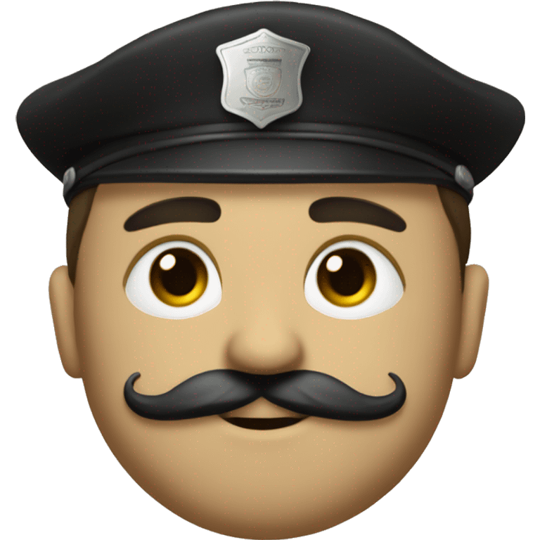 Face of cazanova with mustache and cop of tea emoji