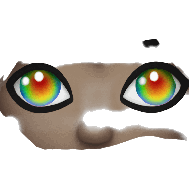 rainbow eyes emoji