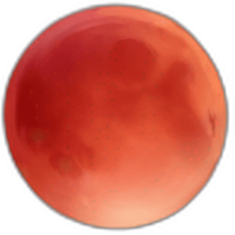 Red moon emoji