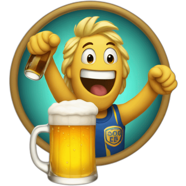 emoji cheering beer emoji