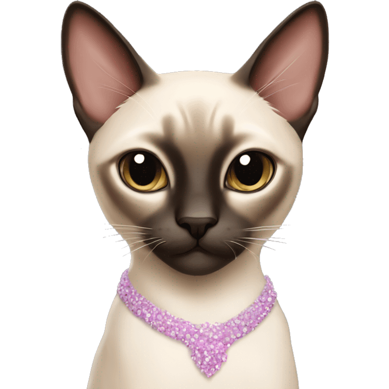 Siamese cat balerina emoji