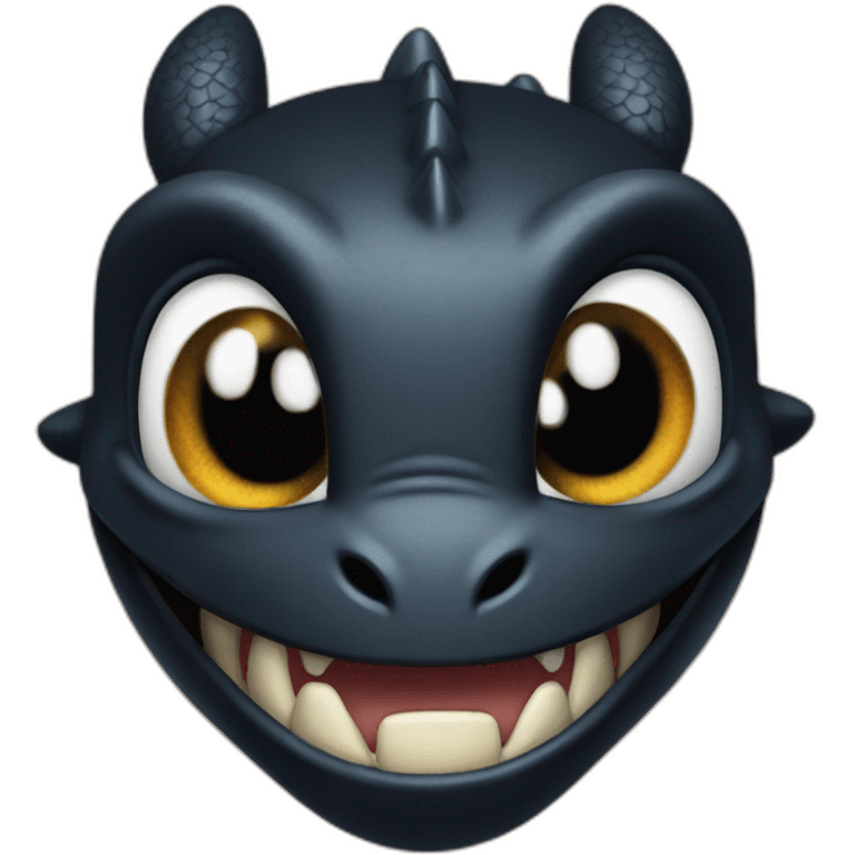 head of toothless from httyd emoji