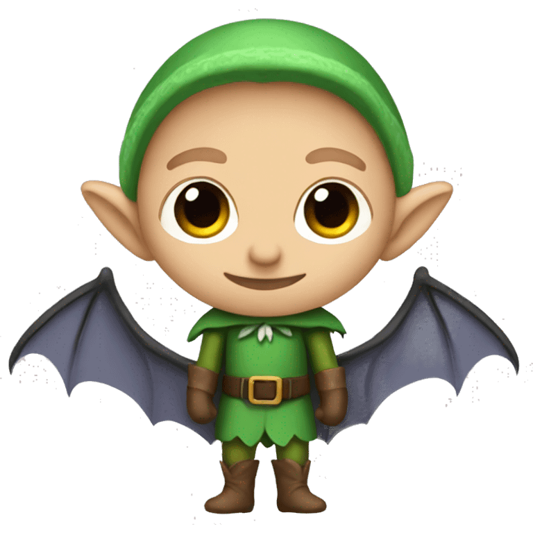 elf with bat wings emoji