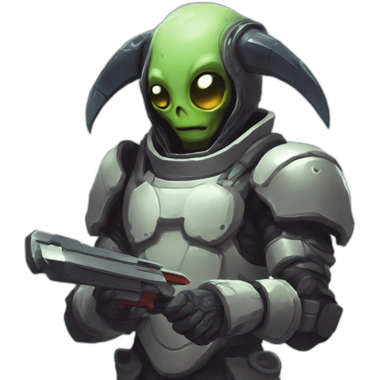 let him cook alien emoji scifi roguelike rpg style inspired by slay the spire digital art emoji