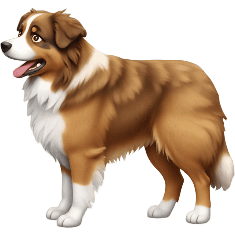 Fat Australian shepherd  emoji