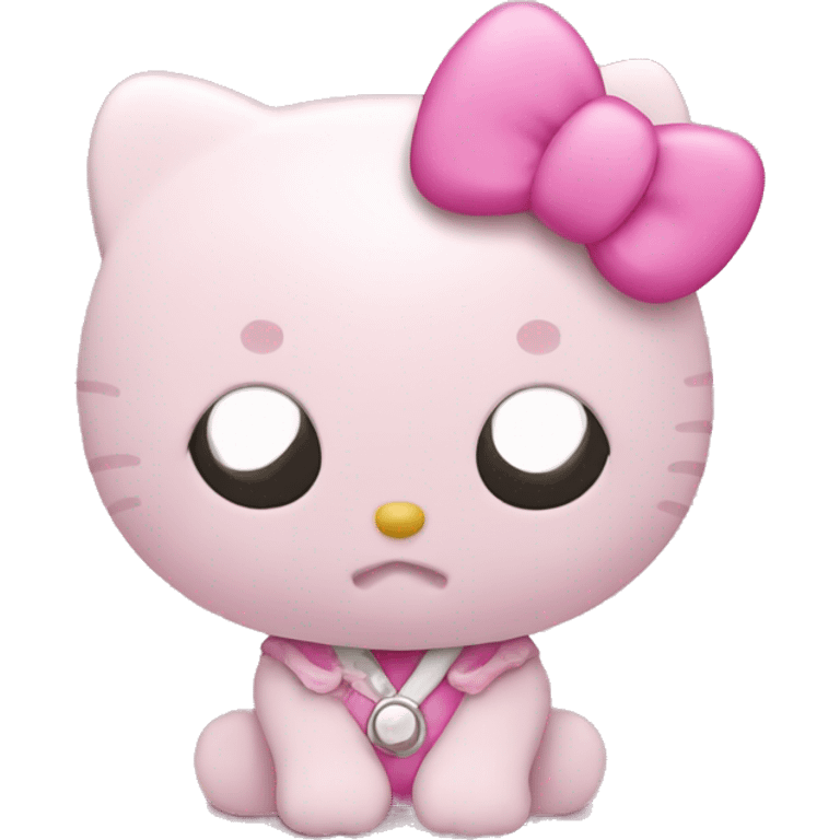 Hello kitty pink emoji