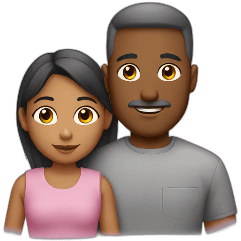 padre e hija jovenes emoji