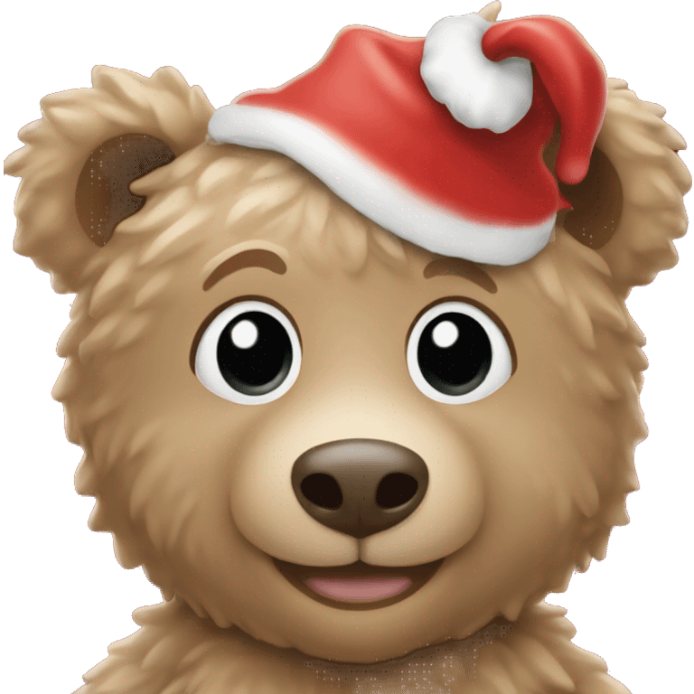 Christmas teddy bear emoji