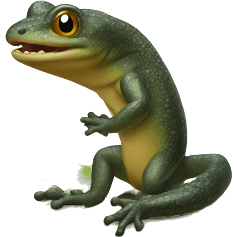 Salamander in staurn emoji