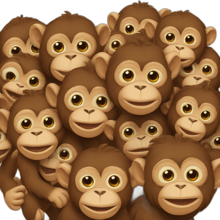 Monkey party emoji