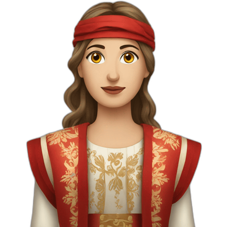 Albanian traditional clothes emoji