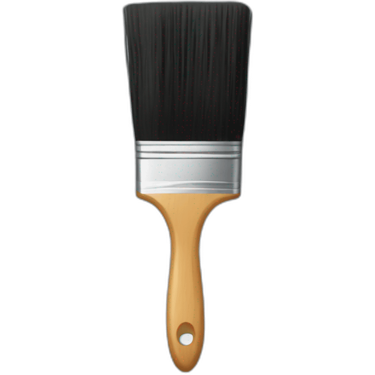 Black paint brush  emoji