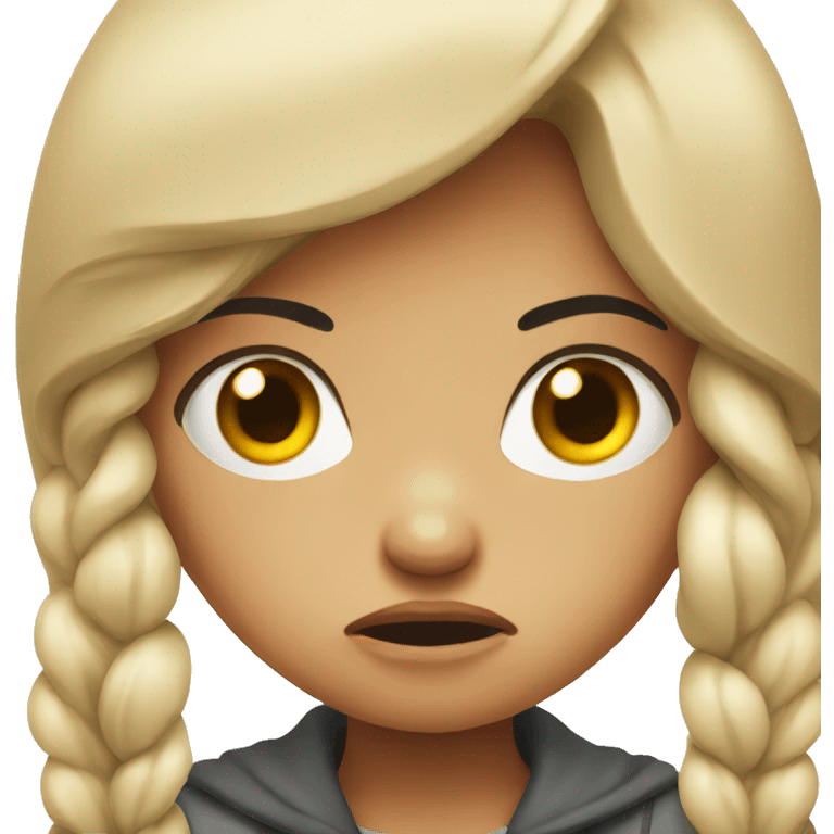 cute angry girl emoji