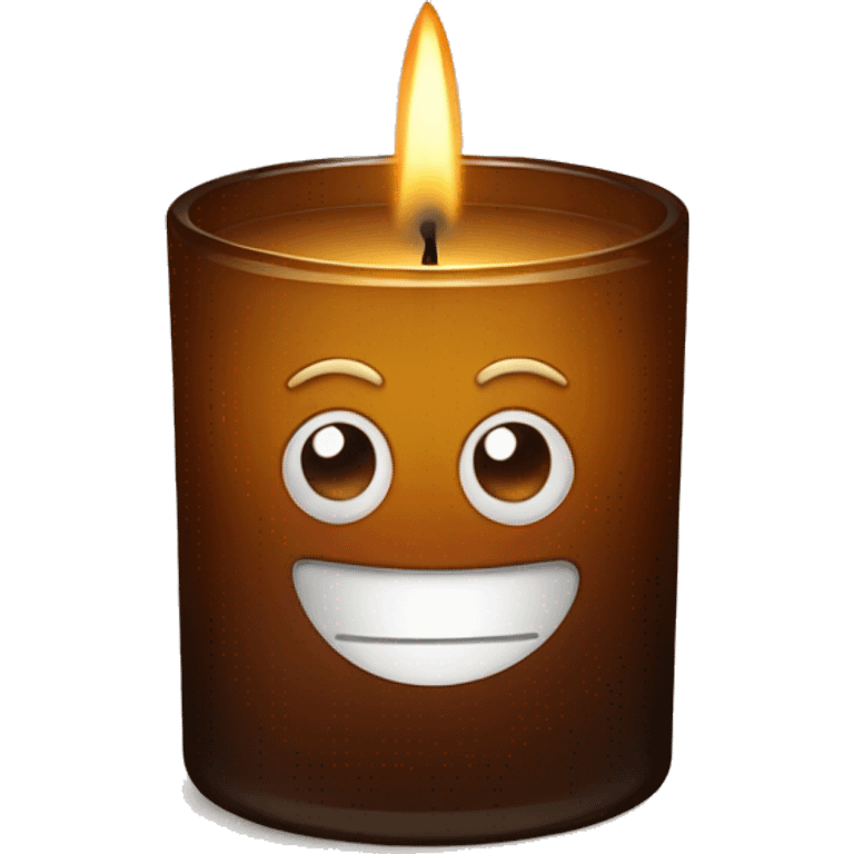 candle in brown glass emoji