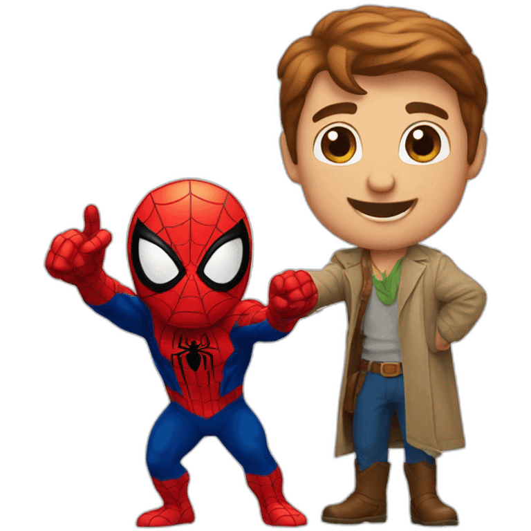 spiderman pointing at spiderman emoji