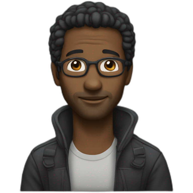 Black man Jean-Luc Melanchon emoji