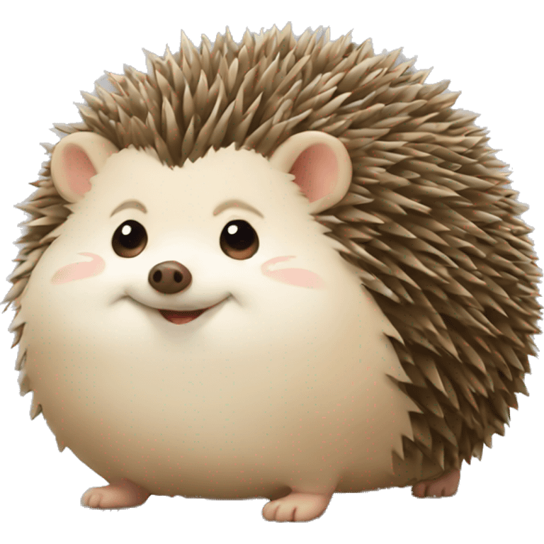 hedgehog + fat emoji