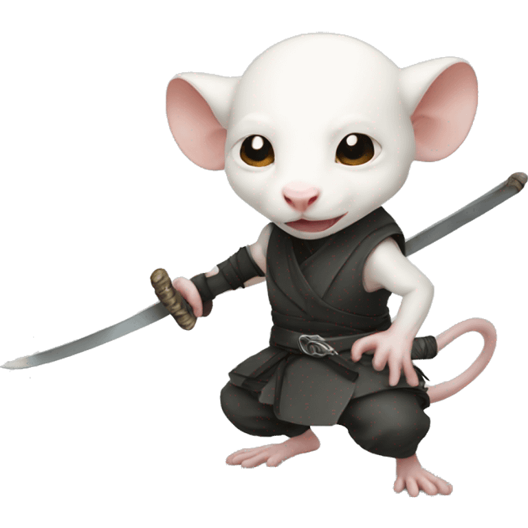 Albino rat ninja  emoji