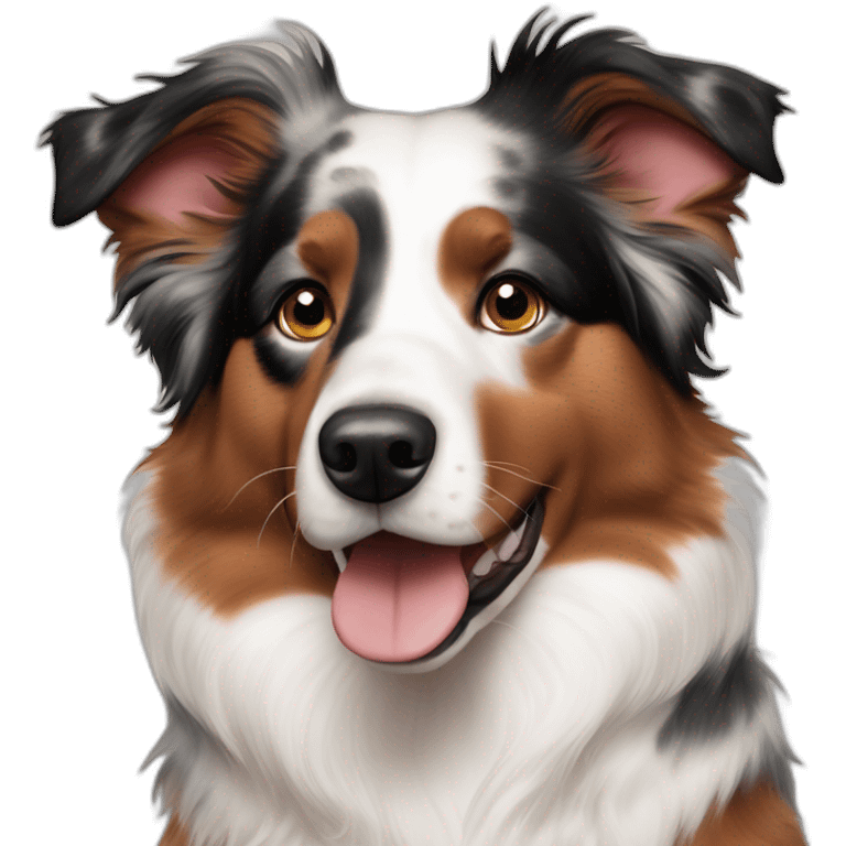 Australian Shepherd red merle emoji