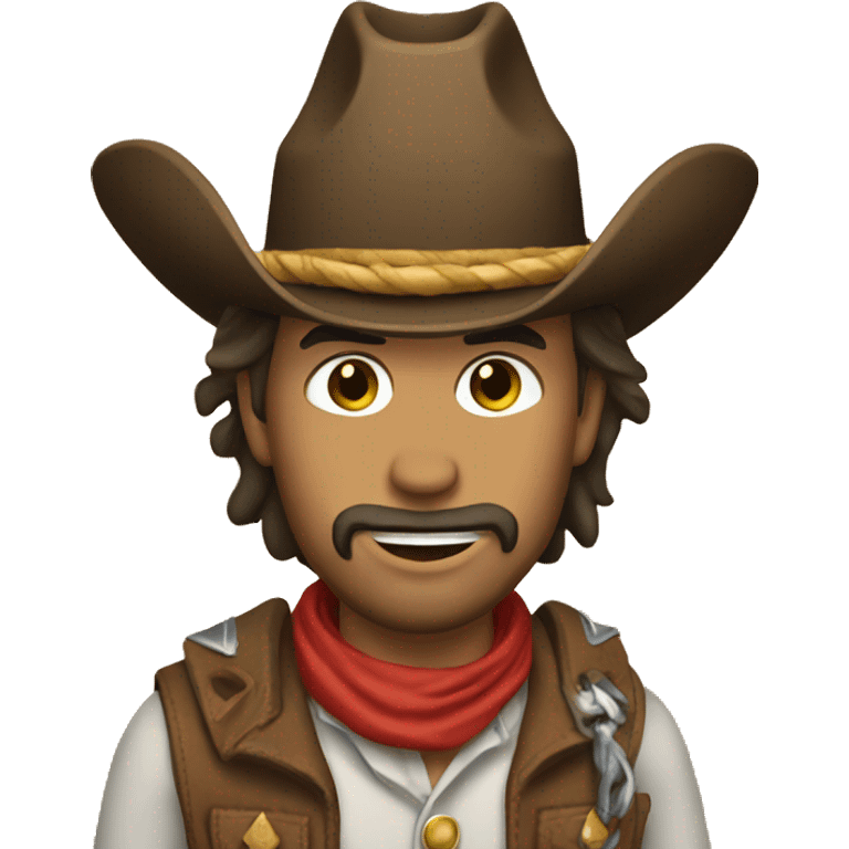 cowboy with a be emoji