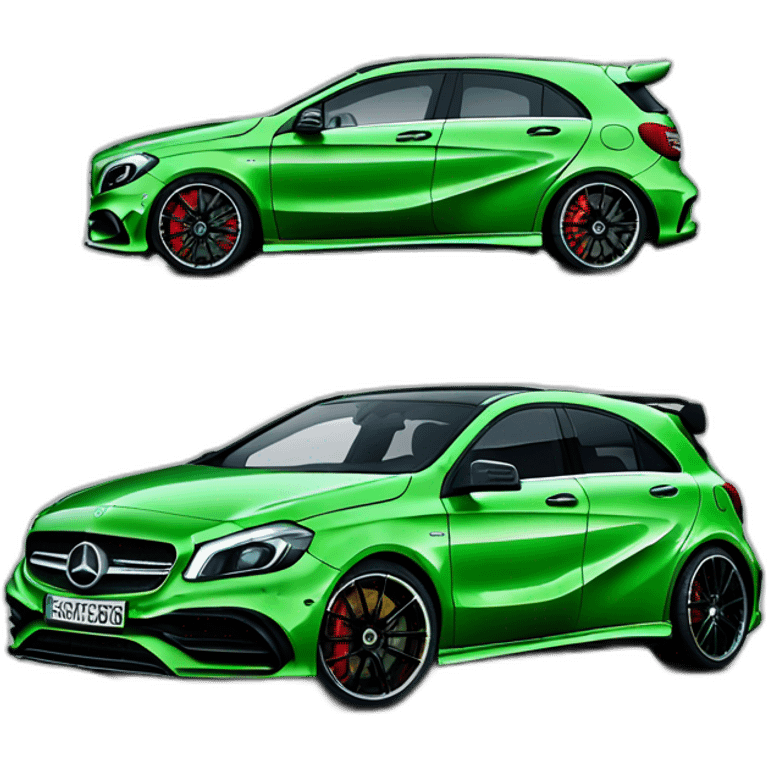 Mercedes a45 verte emoji