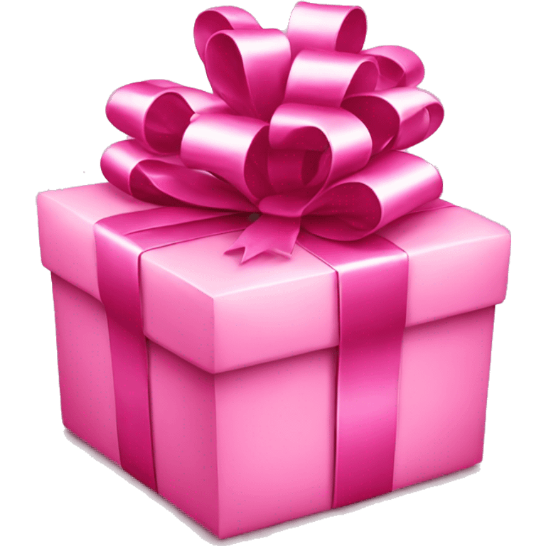 Pink christmas gifts emoji