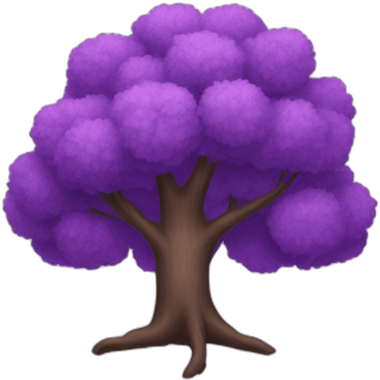 purple tree emoji