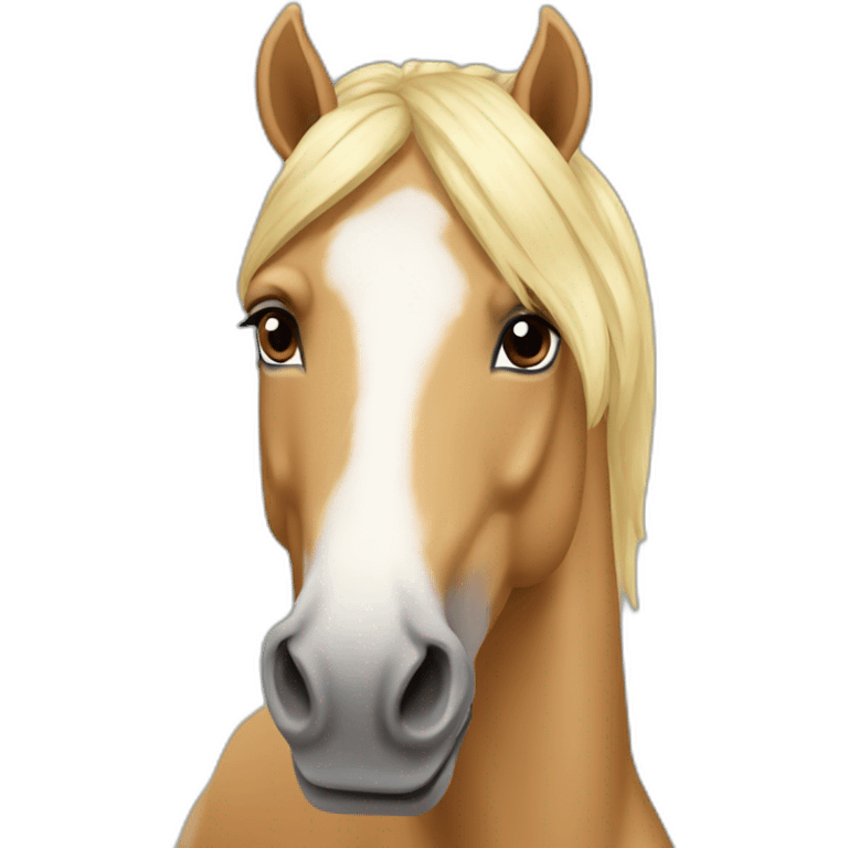 Cheval palomino emoji